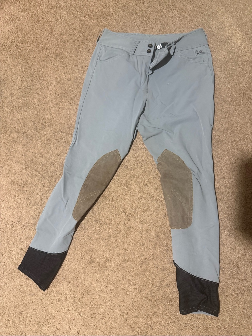 RJ CLASSIC GULF Women's Light Gray Riding Breeches Size 28R